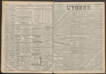 3 vues - L\'Yonne : journal du département, n° 278, samedi 2 décembre 1899 (ouvre la visionneuse)