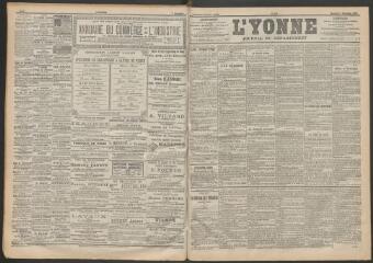 3 vues - L\'Yonne : journal du département, n° 281, mercredi 6 décembre 1899 (ouvre la visionneuse)