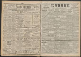 3 vues - L\'Yonne : journal du département, n° 281, mercredi 13 décembre 1899 (ouvre la visionneuse)