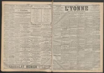3 vues - L\'Yonne : journal du département, n° 294, samedi 16 décembre 1899 (ouvre la visionneuse)