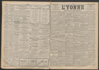 3 vues - L\'Yonne : journal du département, n° 296, mardi 19 décembre 1899 (ouvre la visionneuse)