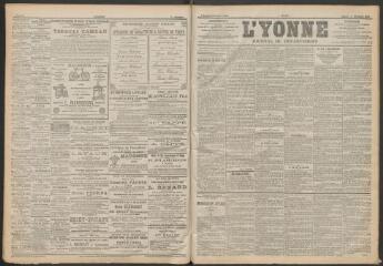 3 vues - L\'Yonne : journal du département, n° 300, samedi 23 décembre 1899 (ouvre la visionneuse)