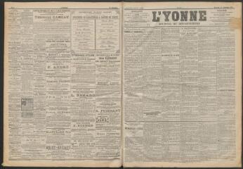3 vues - L\'Yonne : journal du département, n° 302, mercredi 27 décembre 1899 (ouvre la visionneuse)