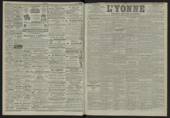 3 vues - L\'Yonne, journal du département, n° 16, samedi 20 janvier 1900 (ouvre la visionneuse)