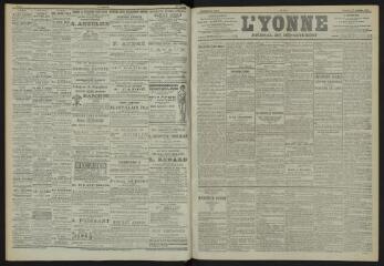 3 vues - L\'Yonne, journal du département, n° 21, vendredi 26 janvier 1900 (ouvre la visionneuse)