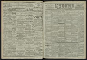 3 vues - L\'Yonne, journal du département, n° 22, samedi 27 janvier 1900 (ouvre la visionneuse)