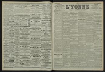 3 vues - L\'Yonne, journal du département, n° 26, jeudi 1 février 1900 (ouvre la visionneuse)