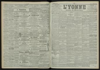 3 vues - L\'Yonne, journal du département, n° 46, samedi 24 février 1900 (ouvre la visionneuse)