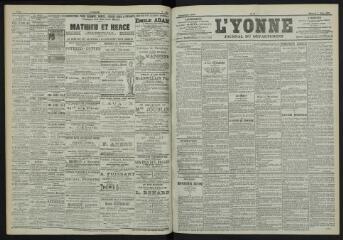 3 vues - L\'Yonne, journal du département, n° 54, mercredi 7 mars 1900 (ouvre la visionneuse)