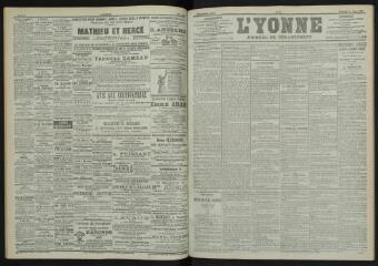 3 vues - L\'Yonne, journal du département, n° 67, vendredi 23 mars 1900 (ouvre la visionneuse)