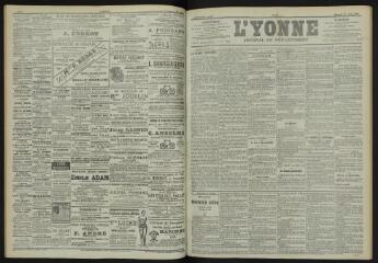 3 vues - L\'Yonne, journal du département, n° 83, mercredi 11 avril 1900 (ouvre la visionneuse)