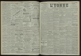3 vues - L\'Yonne, journal du département, n° 85, vendredi 13 avril 1900 (ouvre la visionneuse)