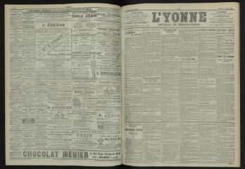 3 vues - L\'Yonne, journal du département, n° 87, mardi 17 avril 1900 (ouvre la visionneuse)