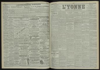3 vues - L\'Yonne, journal du département, n° 90, vendredi 20 avril 1900 (ouvre la visionneuse)