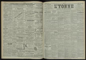 3 vues - L\'Yonne, journal du département, n° 98, lundi 30 avril 1900 (ouvre la visionneuse)