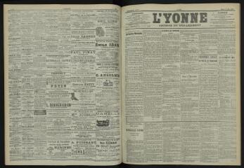 3 vues - L\'Yonne, journal du département, n° 105, mardi 8 mai 1900 (ouvre la visionneuse)