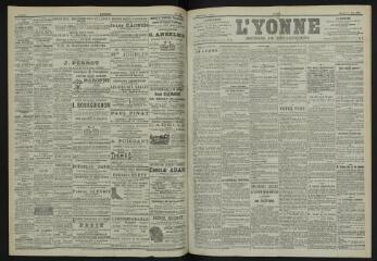 3 vues - L\'Yonne, journal du département, n° 109, samedi 12 mai 1900 (ouvre la visionneuse)