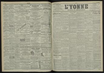 3 vues - L\'Yonne, journal du département, n° 114, vendredi 18 mai 1900 (ouvre la visionneuse)