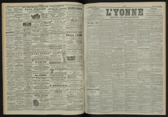 3 vues - L\'Yonne, journal du département, n° 128, mercredi 6 juin 1900 (ouvre la visionneuse)