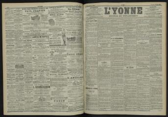 3 vues - L\'Yonne, journal du département, n° 142, vendredi 22 juin 1900 (ouvre la visionneuse)