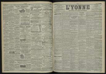 3 vues - L\'Yonne, journal du département, n° 147, jeudi 28 juin 1900 (ouvre la visionneuse)