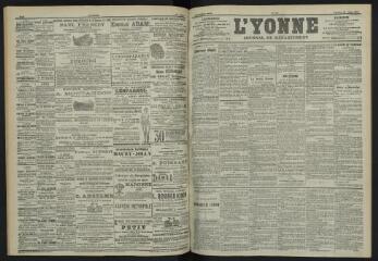 3 vues - L\'Yonne, journal du département, n° 165, vendredi 20 juillet 1900 (ouvre la visionneuse)