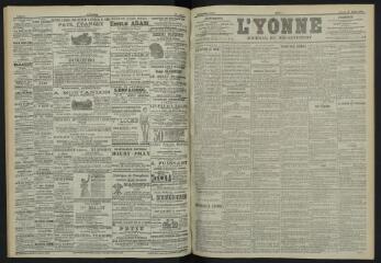 3 vues - L\'Yonne, journal du département, n° 166, samedi 21 juillet 1900 (ouvre la visionneuse)