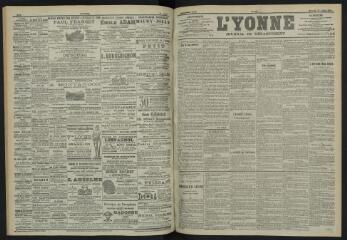 3 vues - L\'Yonne, journal du département, n° 169, mercredi 25 juillet 1900 (ouvre la visionneuse)