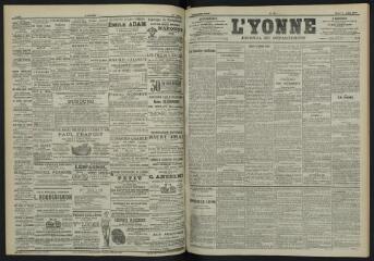 3 vues - L\'Yonne, journal du département, n° 174, mardi 31 juillet 1900 (ouvre la visionneuse)