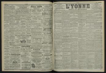 3 vues - L\'Yonne, journal du département, n° 176, jeudi 2 août 1900 (ouvre la visionneuse)