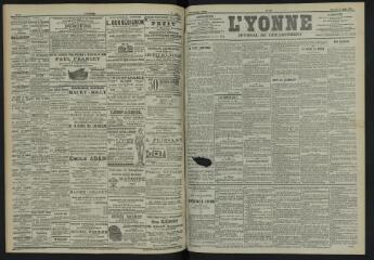 3 vues - L\'Yonne, journal du département, n° 180, mercredi 8 août 1900 (ouvre la visionneuse)