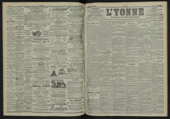 3 vues - L\'Yonne, journal du département, n° 183, samedi 11 août 1900 (ouvre la visionneuse)