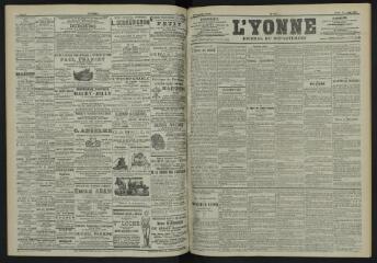3 vues - L\'Yonne, journal du département, n° 184, lundi 13 août 1900 (ouvre la visionneuse)