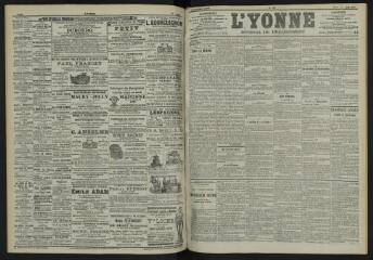 3 vues - L\'Yonne, journal du département, n° 185, mardi 14 août 1900 (ouvre la visionneuse)