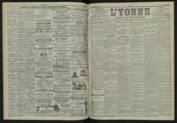 3 vues - L\'Yonne, journal du département, n° 189, lundi 20 août 1900 (ouvre la visionneuse)