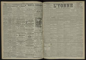 3 vues - L\'Yonne, journal du département, n° 236, samedi 13 octobre 1900 (ouvre la visionneuse)
