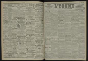 3 vues - L\'Yonne, journal du département, n° 239, mercredi 17 octobre 1900 (ouvre la visionneuse)