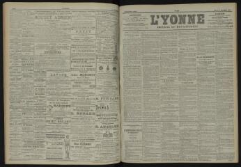 3 vues - L\'Yonne, journal du département, n° 267, mardi 20 novembre 1900 (ouvre la visionneuse)