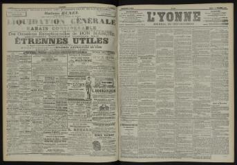 3 vues - L\'Yonne, journal du département, n° 290, lundi 17 décembre 1900 (ouvre la visionneuse)