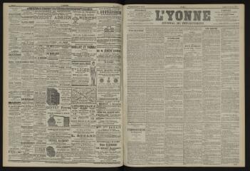 3 vues - L\'Yonne, journal du département, n° 40, lundi 18 février 1901 (ouvre la visionneuse)