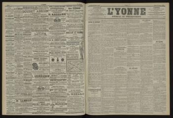 3 vues - L\'Yonne, journal du département, n° 41, mardi 19 février 1901 (ouvre la visionneuse)