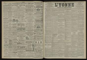 3 vues - L\'Yonne, journal du département, n° 56, vendredi 8 mars 1901 (ouvre la visionneuse)