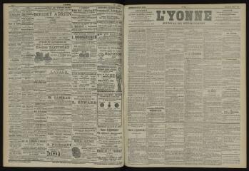 3 vues - L\'Yonne, journal du département, n° 60, mercredi 13 mars 1901 (ouvre la visionneuse)