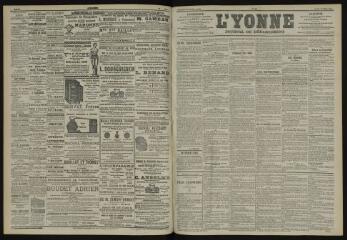 3 vues - L\'Yonne, journal du département, n° 64, lundi 18 mars 1901 (ouvre la visionneuse)