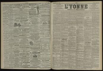 3 vues - L\'Yonne, journal du département, n° 66, mercredi 20 mars 1901 (ouvre la visionneuse)