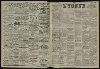 3 vues - L\'Yonne, journal du département, n° 80, vendredi 5 avril 1901 (ouvre la visionneuse)