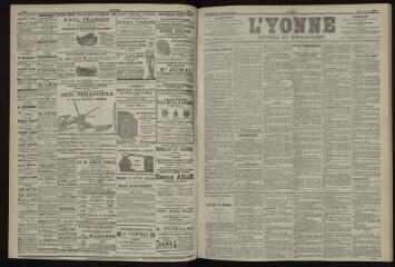 3 vues - L\'Yonne, journal du département, n° 128, mardi 4 juin 1901 (ouvre la visionneuse)