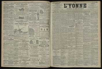 3 vues - L\'Yonne, journal du département, n° 130, jeudi 6 juin 1901 (ouvre la visionneuse)