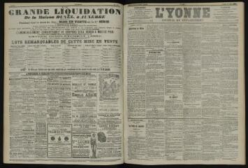 3 vues - L\'Yonne, journal du département, n° 139, lundi 17 juin 1901 (ouvre la visionneuse)