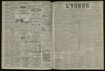 3 vues - L\'Yonne, journal du département, n° 141, mercredi 19 juin 1901 (ouvre la visionneuse)